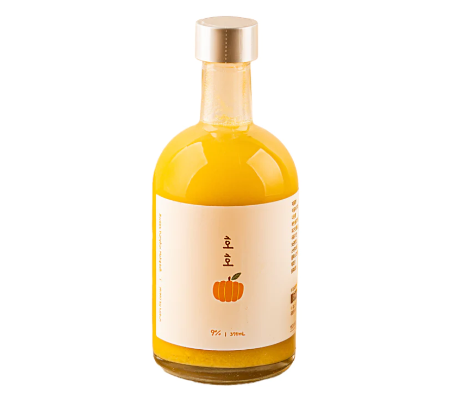 Hoho Pumpkin Makgeolli 호호 단호박막걸리 好好 南瓜韓國米酒