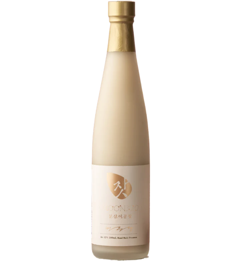 Moon320 Pine Nut Makgeolli 문삼이공 잣 막걸리 韓國新羅松米酒
